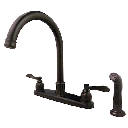 Nuwave French FB7795NFLSP 8-Inch Centerset Kitchen Faucet with Sprayer FB7795NFLSP